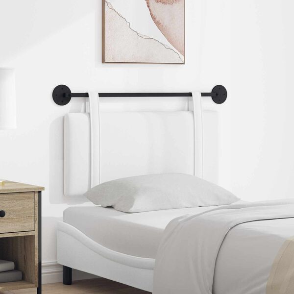 vidaXL Držeće uzglavlje Zidne Jednobojno Bijeli 90 x 55 x 5 cm tkanina