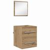 vidaXL Set namje&scaron;taja za kupaonicu Smeđa 41 x 38,5 x 48 cm