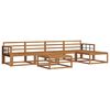 vidaXL Set vanjskih sofa 6 pcs Prirodna Čvrsto drvo akacije