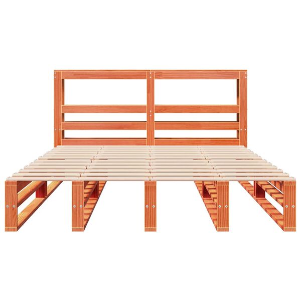 vidaXL Okvir kreveta bez madraca vo&scaron;tano smeđi 160x200 cm od borovine