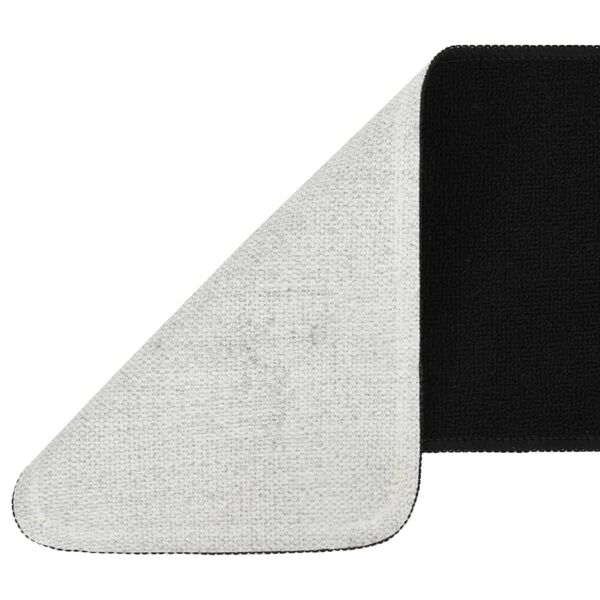 vidaXL Protuklizni otirači za stepenice 15 kom 75x20cm crni pravokutni