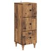 vidaXL Ormar s ladicama 33 x 34,5 x 90 cm Konstruirano drvo Staro drvo