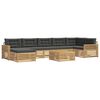 vidaXL Set vanjskih sofa 8 kom. Bijela i antracit
