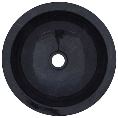 vidaXL Kupaonski ormarić od tikovine s crnim mramornim umivaonicima