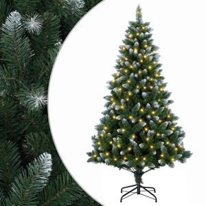vidaXL Umjetno božićno drvce 120 cm 150 LED lampica Topla bijela