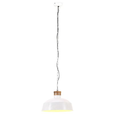 vidaXL Industrijska viseća svjetiljka 42 cm bijela E27
