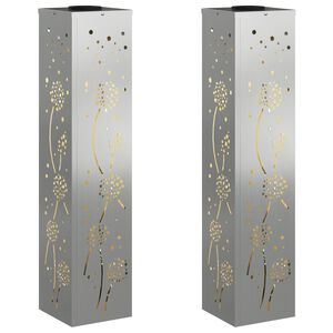 vidaXL Solarna LED svjetlost za stazu 2 pcs Rđa Galvanizirano