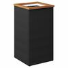 vidaXL Sadilica crna 40 x 40 x 80 cm od poliratana
