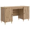 vidaXL Stol Hrast artisan Konstruirano drvo 142,5 x 50 x 75 cm