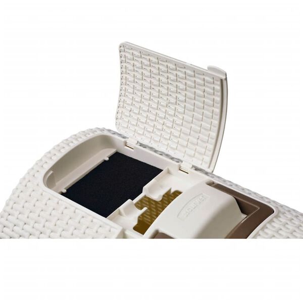 Curver natkrivena kutija za mačji pijesak 51 x 38,5 x 39,5 cm bijela