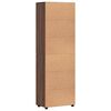 vidaXL Highboard FLORIN Smeđi hrast 60 x 35 x 182 cm Konstruirano drvo