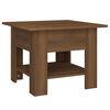 vidaXL Stolić za kavu boja smeđeg hrasta 55 x 55 x 42 cm od iverice