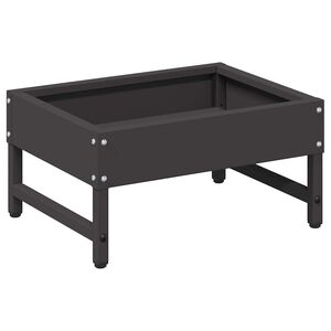 vidaXL Feeder za ptice Crna 80 x 28 x 13.5 cm Hladno valjani čelik