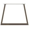 vidaXL Noge za blagovaonski stol V-oblik 3 kom Prirodni čelik 90 x (72-73,3) cm Čelik