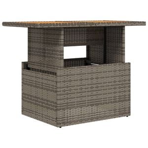 vidaXL Vrtni stol sivi 100x55x73 cm od poliratana i bagremovog drva