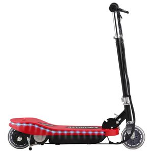 vidaXL Električni romobil s LED svjetlima 120 W crveni