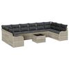vidaXL Sjedeća garnitura za vrt Svijetlo siva 55 x 55 x 37 cm