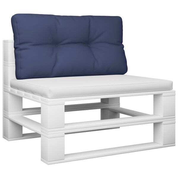 vidaXL Jastuk za palete modri 80 x 40 x 12 cm od tkanine