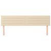 vidaXL Uzglavlja 2 kom krem 100x5x78/88 cm od tkanine
