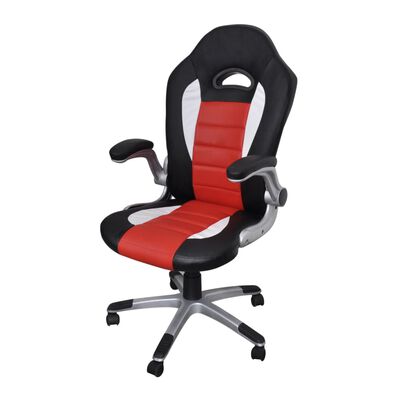 Uredska stolica od umjetne kože u modernom dizajnu - Crvena
