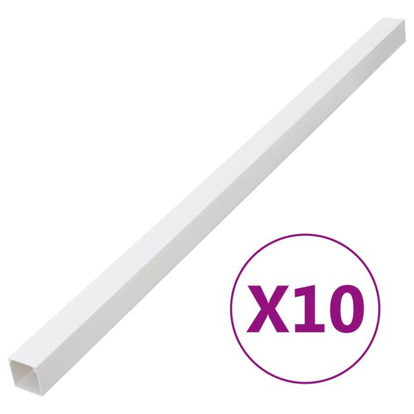 vidaXL Kanalice za kabele 100 x 40 mm 10 m PVC