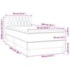 vidaXL Box spring krevet s madracem tamnoplavi 90x200 cm bar&scaron;unasti