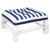 vidaXL Jastuk za palete plavo-bijeli prugasti 70x70x12 cm od tkanine