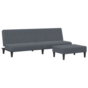 vidaXL 2-dijelni set sofa tamnosivi bar&scaron;unasti