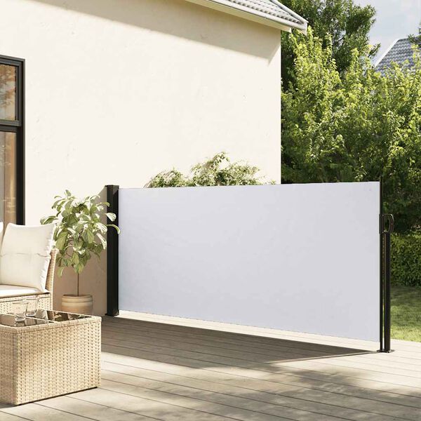 vidaXL Bočna tenda na uvlačenje bijela 100 x 300 cm