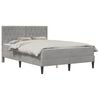 vidaXL Okvir kreveta s madracem Svijetlo siva 140 x 190 cm Bar&scaron;un
