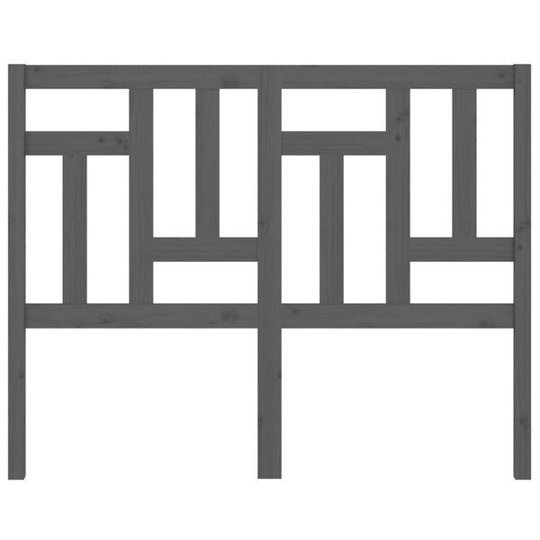 vidaXL Uzglavlje za krevet sivo 205,5 x 4 x 100 cm od masivne borovine