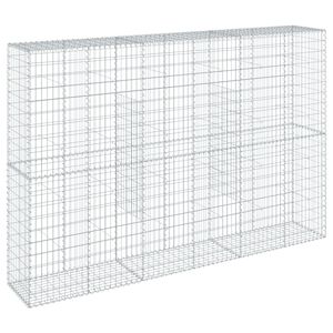 vidaXL Gabionska ko&scaron;ara s poklopcem 300x50x200 cm pocinčano željezo