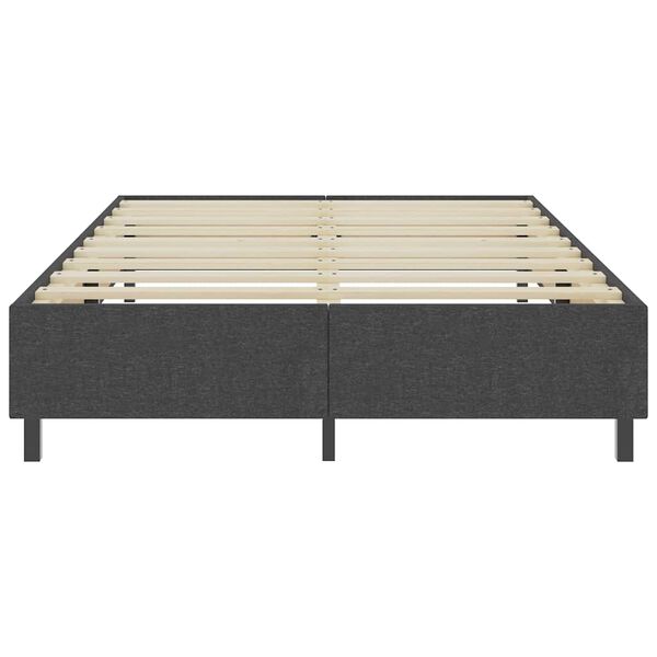 vidaXL Box spring okvir za krevet od tkanine sivi 140 x 200 cm