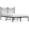 vidaXL Metalni okvir za krevet s uzglavljem crni 120x190 cm