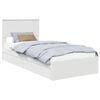 vidaXL Krevet s od storage Bijelo 90 x 190 cm Konstruirano drvo