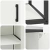 vidaXL Kuhinjski set za pohranu s policom 2 pcs Bijelo Čelična vrata