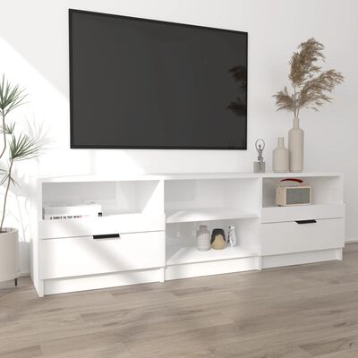 vidaXL TV ormarić sjajni bijeli 150x33,5x45 cm konstruirano drvo
