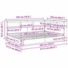 vidaXL Krevet s policama s uzglavljem Sivi hrast sonoma 160 x 200 cm
