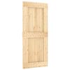 vidaXL Klizna vrata NARVIK Prirodna i crna 90 x 210 cm (213,5 cm)