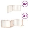 vidaXL Vrata za pse s vrata&scaron;cima 8 panela sklopiva 640 cm drvo topole
