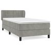 vidaXL Box spring krevet s madracem svjetlosivi 80 x 200 cm bar&scaron;unasti