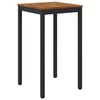 vidaXL Stol za bar u vrtu Prirodna i crna 60 x 60,5 x 105 cm