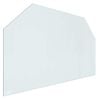 vidaXL Staklena ploča za kamin *Transparent*an 100 x 60 cm Stakl
