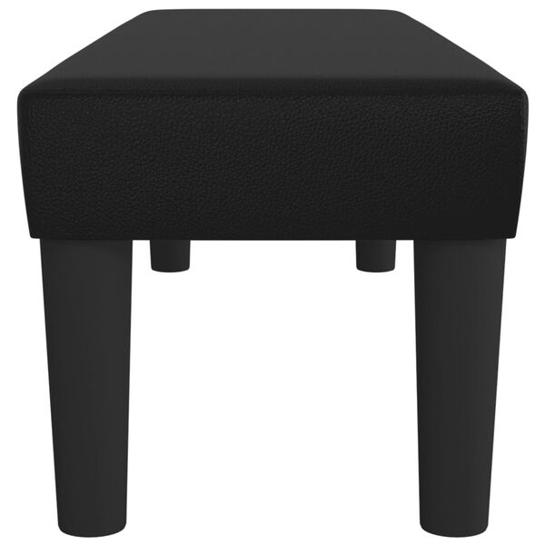 vidaXL Klupa crna 100x30x30 cm od umjetne kože