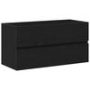 vidaXL Kupaonski ormarić za sudoper Crni hrast 90 x 38,5 x 45 cm