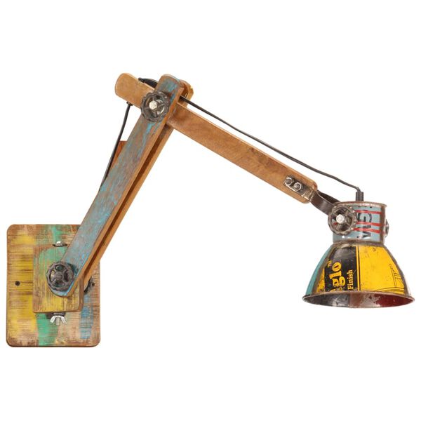 vidaXL Zidna svjetiljka u industrijskom stilu vi&scaron;ebojna okrugla E27