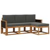 vidaXL Set vanjskih sofa 4 kom. Prirodna i antracit