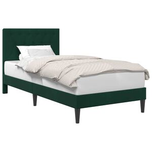 vidaXL Krevetna konstrukcija Tamnozelena 80 x 200 cm Bar&scaron;un