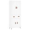 vidaXL Visoka komoda bijela 69,5x34x180 cm konstruirano drvo