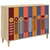vidaXL Kreveta ESSEN Sonoma 102 x 33 x 75 cm Konstruirano drvo